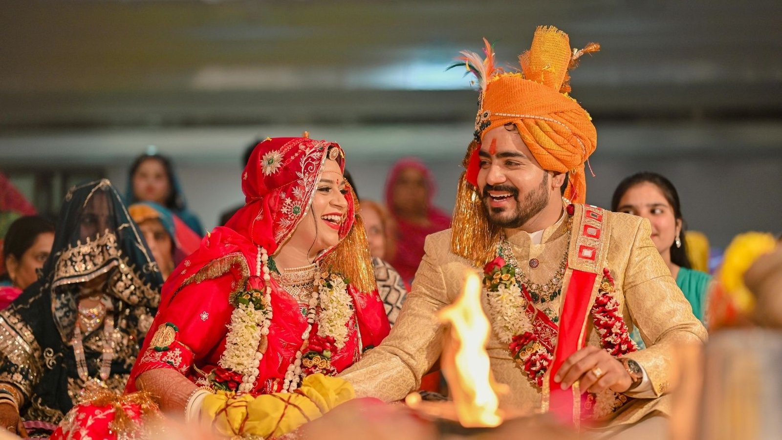 green aura banquet Wedding